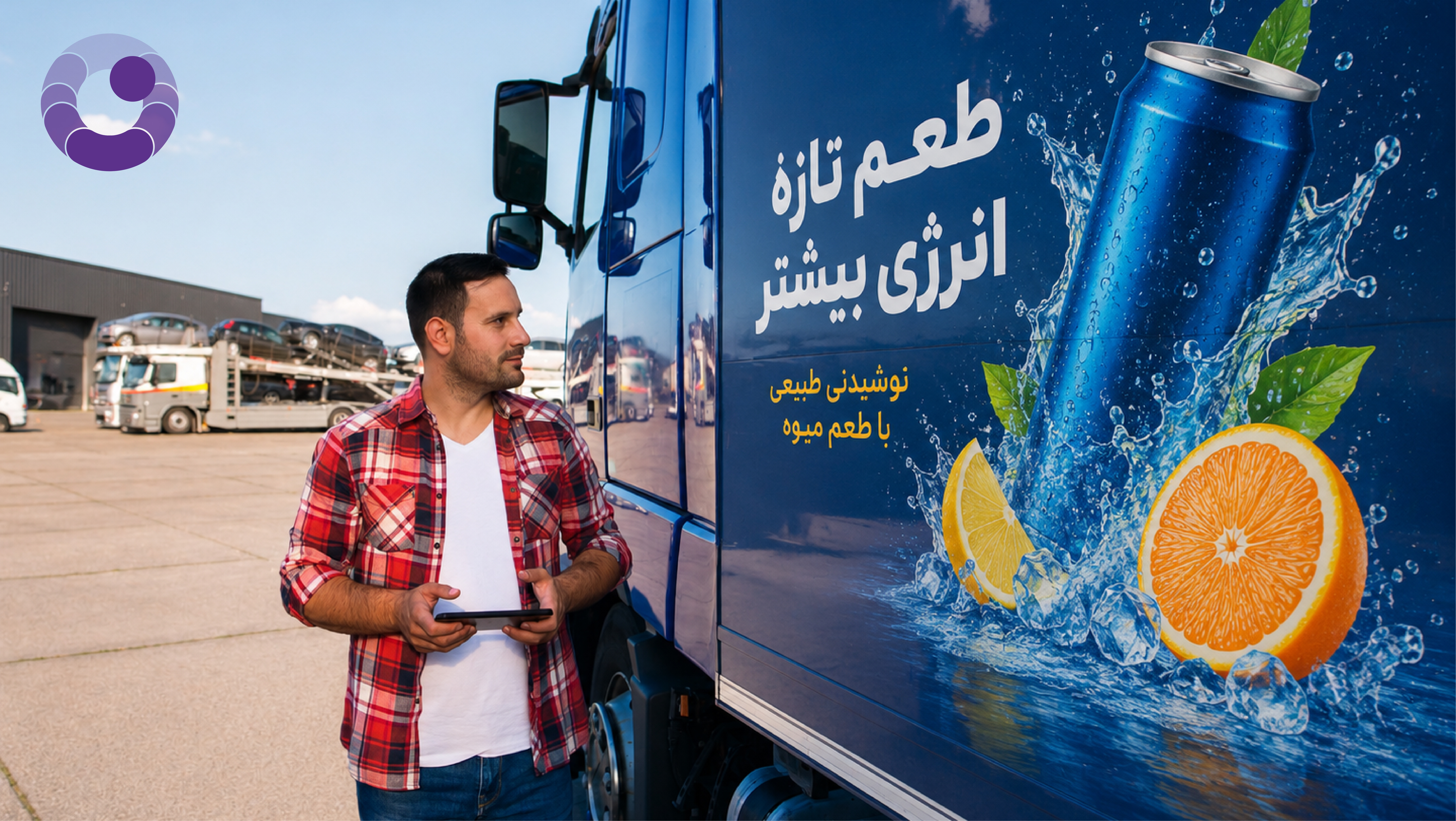 تبلیغات روی کامیون چگونه اجرا می‌شود؟